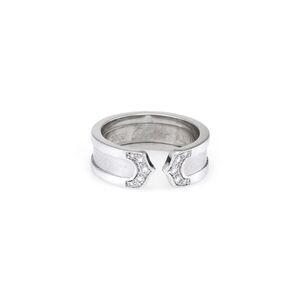 Cartier Logo 18K 0.09 Ct. Tw. Diamond Ring (Authentic Pre-Loved)